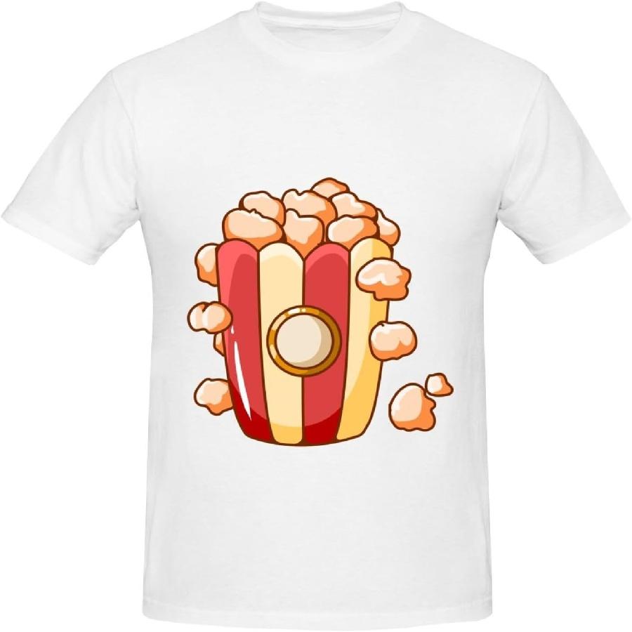 Sweet Popcorn T-Shirt Cotton Short Sleeve for Men Women T-Shirt