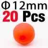 MNFT 20Pcs Foam Floats Ball Beads Pompano Float Bottom Rig Rigging Material for Saltwater Freshwater Fishing Fake Bait