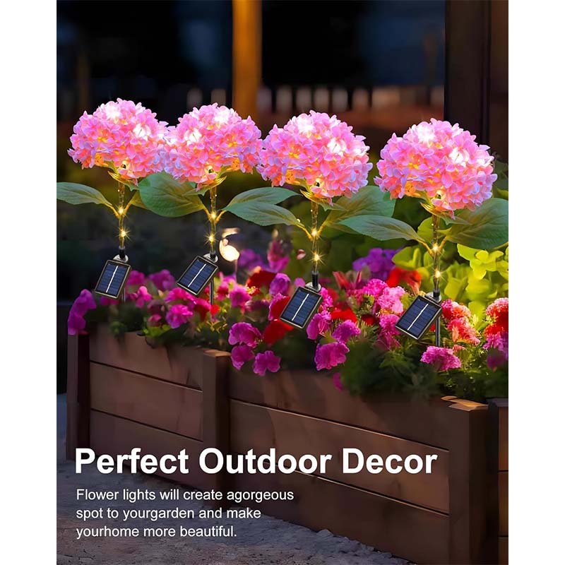 Solar Garden Lights Outdoor,Solar Flowers Lights Outdoor,8 Lighting Modes Solar Lights Outdoor Garden Decorative for Yard Lawn Pathway Decoration