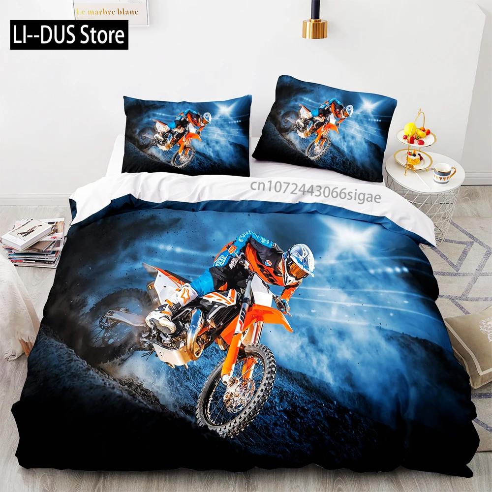 3D Print Cool Motorcycle Bedding Set Single Twin Full Queen King Size Bed Set Aldult Kid Bedroom Duvetcover Sets With Pillowcase
