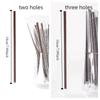 100/200/500 PCS Food Grade Coffee Straw Three Holes Design Double Hole Stir Stick  Party Supplies