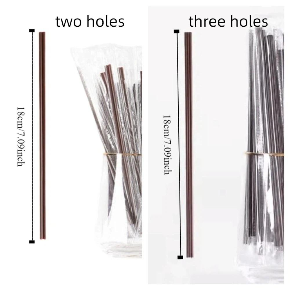100/200/500 PCS Food Grade Coffee Straw Three Holes Design Double Hole Stir Stick  Party Supplies