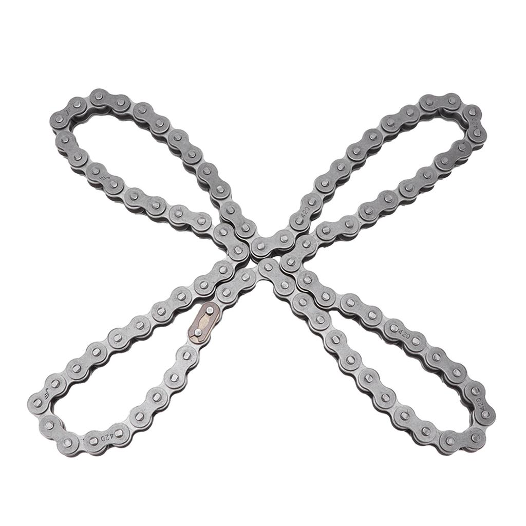 420 Rear Drive Chain 90Links Replacement for Coleman 196cc Ct200u Ct200uEx Bt200x Mini Bike