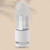 Makeup Brush Storage Container 360 Degree Rotating Dust Prevention Transparent Lid Large Capacity Makeup Brush Holder White