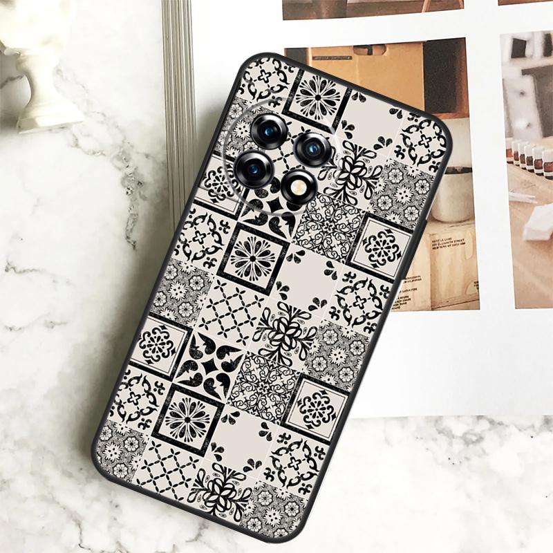 Moroccan Pattern Case For OnePlus 12R 12 11 9 10 Pro 10R 9R 8T 10T Nord CE 2 3 Lite 2T N10 N20 N30 CE4 Cover