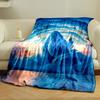 Praying Hands Cloudy Sky Blanket  Printed Blanket for Living Room Bed Couch Lunch Break Soft Cozy Blanket for Friend's Festival Gift