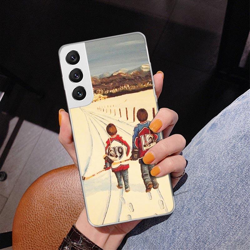 Ice Hockey Rink Sport Phone Case For Samsung Galaxy S24 S25 Edge S26 Ultra S23 S22 S21 Plus S20 FE + Personalized Print Cover Ga