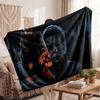 Warm Flannel BlanketHalloween Michael Myers Soft Cozy Throw Blanket for Bedroom Couch