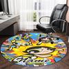 Customizable The Powerpuff Girls11 Round Non-Slip Carpet - Ideal for Garden, Picnic, Office, Perfect for Decoration, Suitable For All Seasons