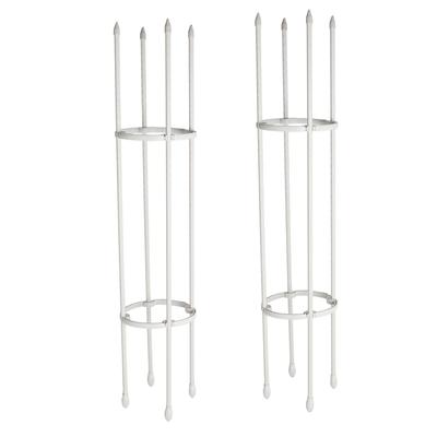 2 Sets Vines Climbing Support Balcony Outdoor Steel Pipe Plant Flower Vegetable Climber Frame