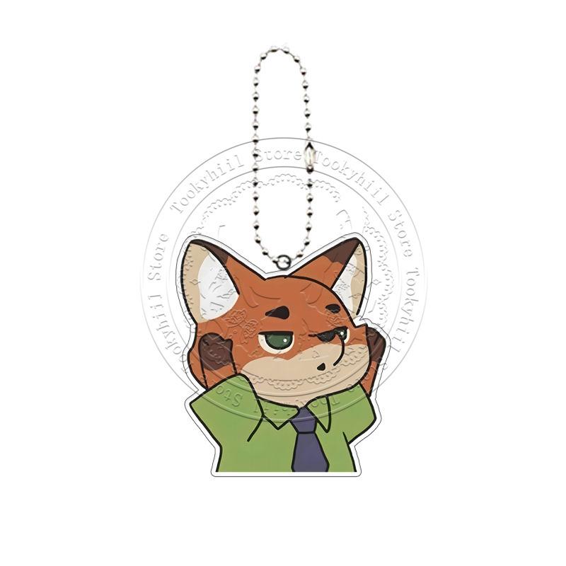 

Zootopia 2 Keychain Acrylic Student Exquisite Kawaii Couple Set Package Decor Christmas Bag Accessories Stars Key Ring Nick Judy