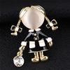 Girl Brooch Women Opal   Brooch Pin Dress Coat Gift Jewelry