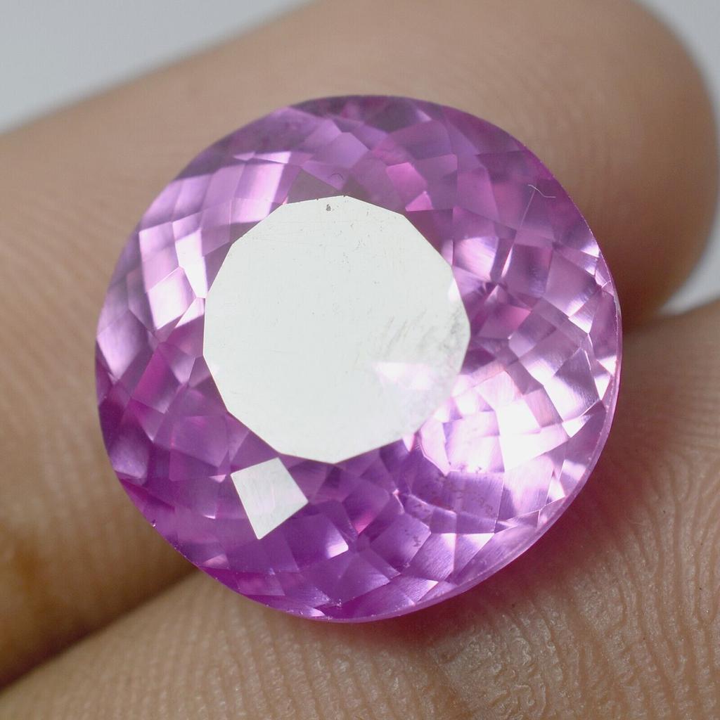 Father's Day, Pink SAPPHIRE Loose Gemstones NATURAL 15.80 Ct Round Cut