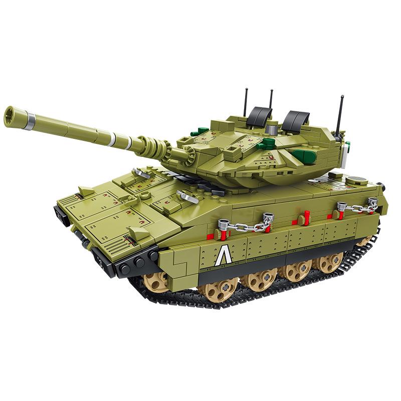 Remote Control Tank: Type 99 & Leopard Building Blocks Educational Toy for Children (676001)