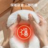 Solid color cotton slippers winter non-slip soft bottom silent men and women indoor household thickened warm deodorant bag heel
