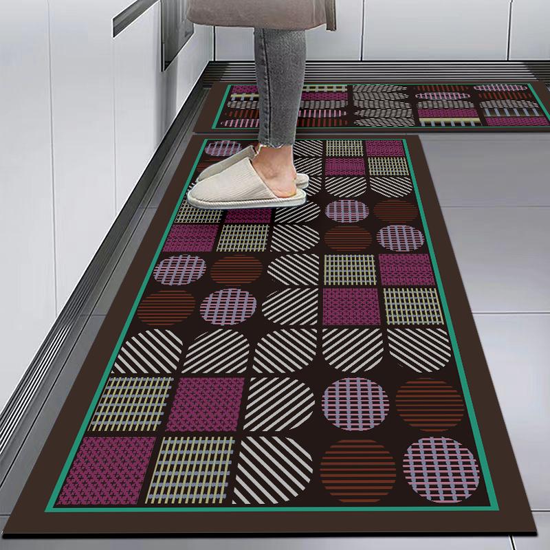 Household Diatom Mud Kitchen Special Floor Mat Blue Floor Mat Kitchen Non-slip and Dirt-resistant Foot Mat Oil-proof and Waterproof Floor Mat