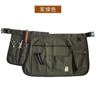 Multi-pocket Half Bib Gardening Garden Hair Stylist Woodworking Short Apron Tool Storage Waist