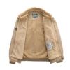 Men's Autumn and Winter New Lamb Velvet Jacket Men's Velvet Cotton Jacket Warm and Thickened Military Uniform Cotton Jacket for Men