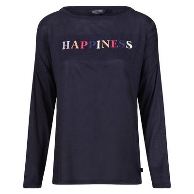 Camiseta Carlene Happiness de Manga Comprida Feminina