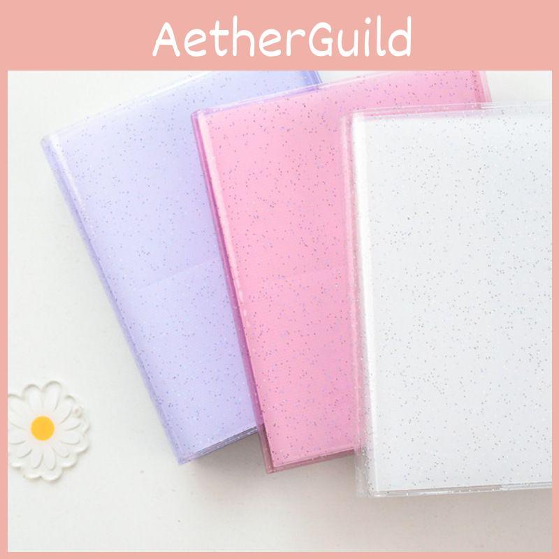 Elegant Glitter Photocard Album With 32/64 Pockets For Collectible Card Storage