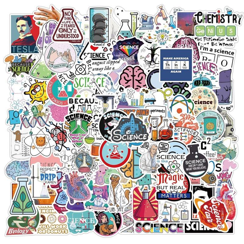 10/50/100pcs Chemistry Science Graffiti Stickers Waterproof Guitar Laptop Pad Phone Water Cup Suitcase Skateboard Novalty