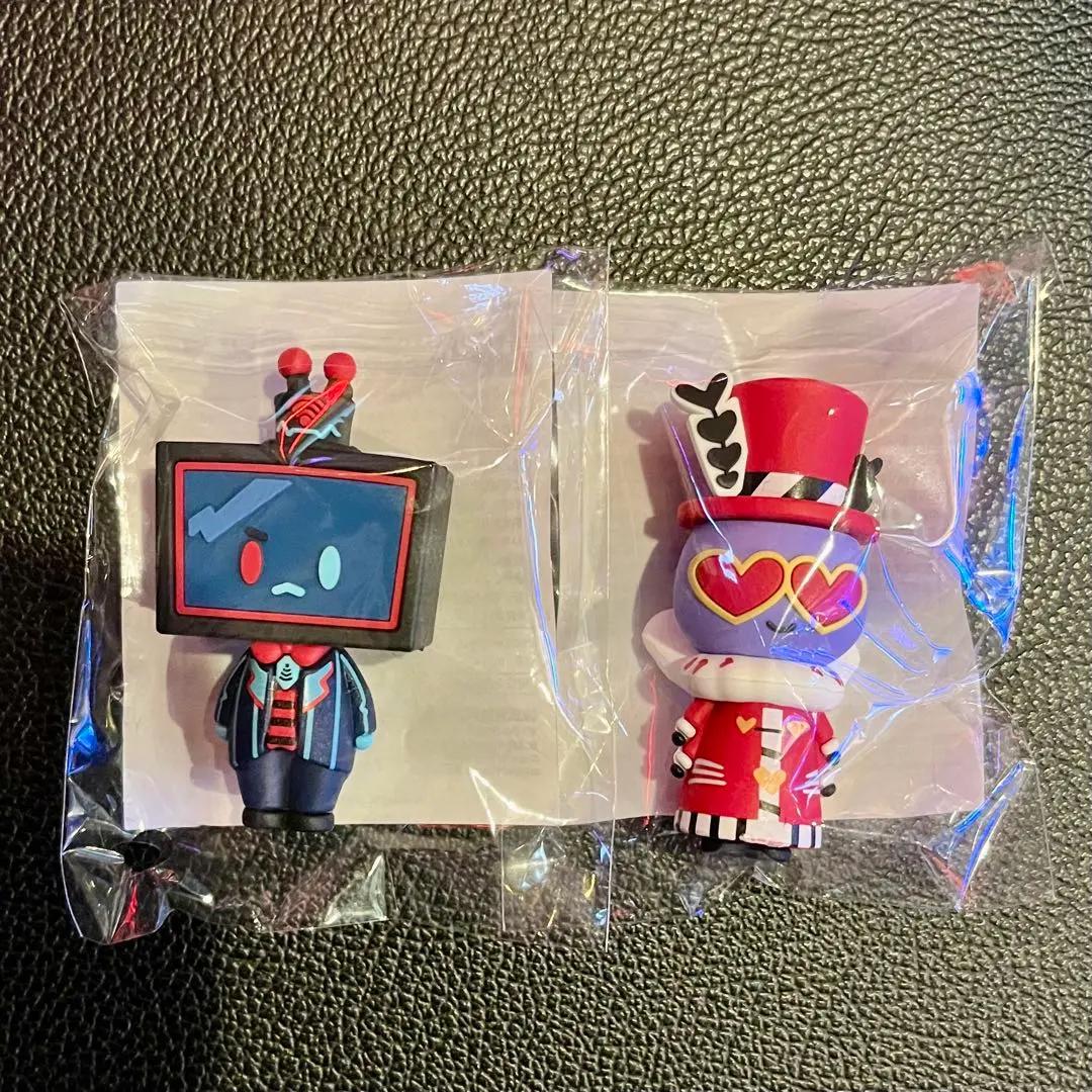 Welcome Hazbin Hotel Rubber Figure Toy Valentino Vox Set 2 ROUND1 Limited
