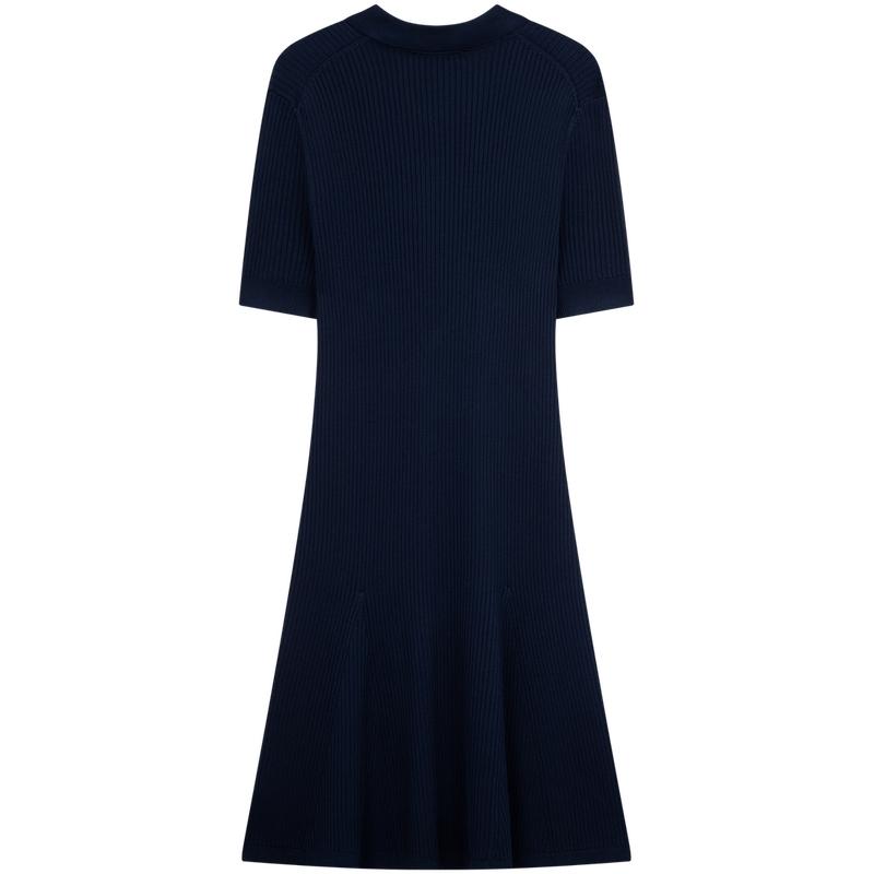 Tommy Hilfiger Textured Metal Button Polo Collar Slim Fit Short Sleeve Dress Women Dress WW0WW45512