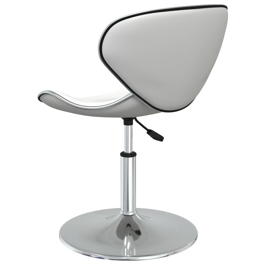 Vidaxl Dining Chairs, 4 Pcs, White, Upholstered In Faux Leather