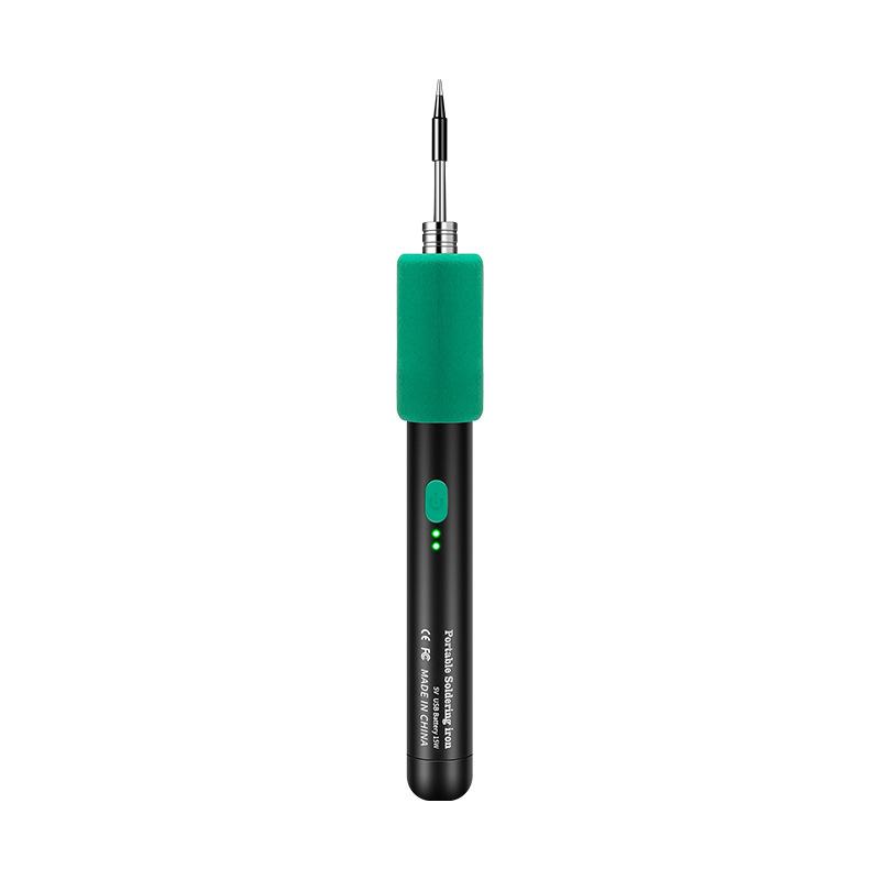 1 Set 5V15W Usb Typec Interface Electric Soldering Iron Repair Wireless Mini Three-Level Temperature Soldering Iron Welding Tool
