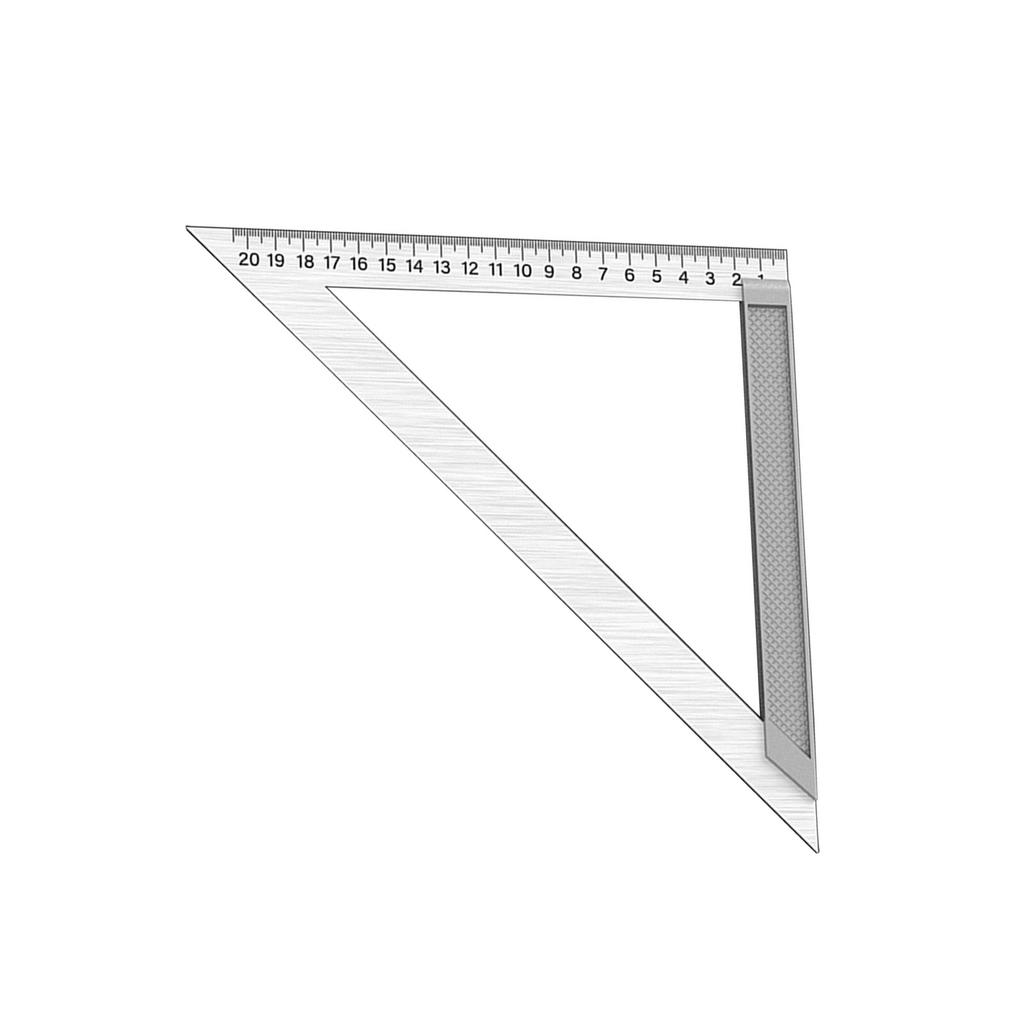 Rigle Triunghiulare din Oțel Inoxidabil 150mm/200mm/300mm Instrument de Măsurare Raportoare pentru Ingineri Arhitecți Studenți Entuziaști