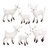 6 Pieces Lifelike Forest Animal Deer Figures Fairy Garden Miniature for Cake Toppers