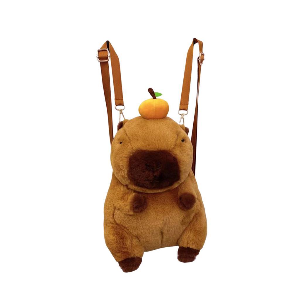 Capybara Backpack Creative Toy Bag Cute Cartoon for Camping Trips Party