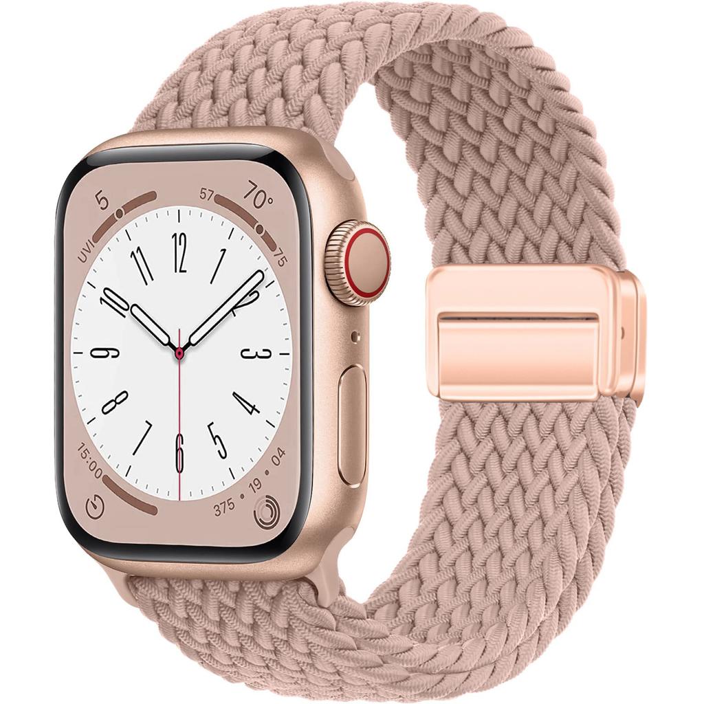 Braided solo loop Strap For Apple Watch ultra Band 44mm 40mm 45mm 49mm 41mm 38mm magnetic Bracelet iWatch series 2 se 7 3 6 8 9