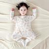 Double-Layer Pure Cotton Baby Romper: Breathable, Boneless, Close-Fitting, Warm Newborn Crawling Clothes.