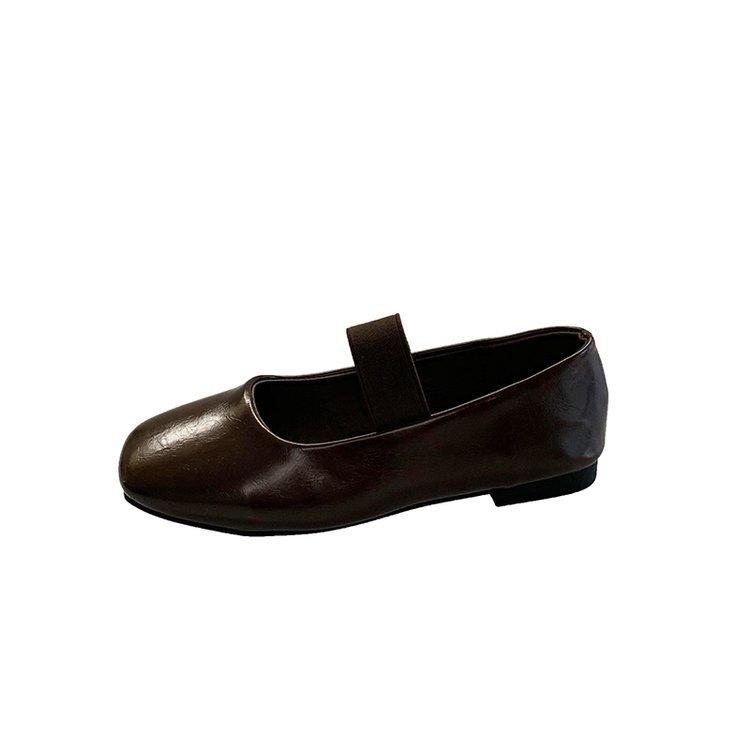 Comemore Soft Sole Single Shoes Temperament Ballet Flat Mary Jane Women's Shoe 2025 Spring Autumn Casual Versatile Slip on Flats