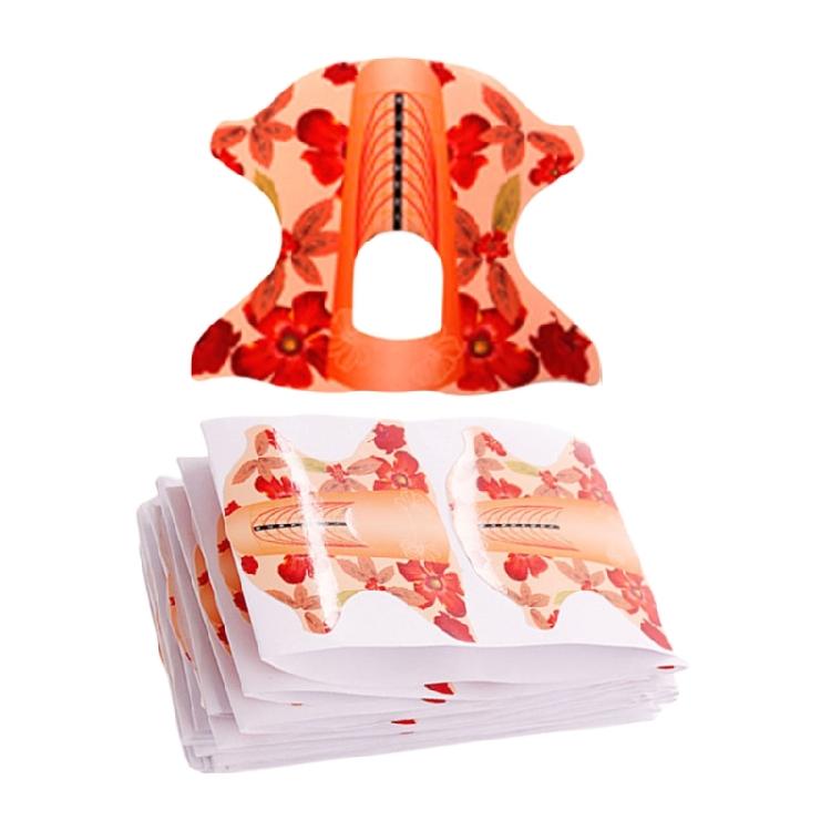 100 Pieces Nail Sculpting Forms With Strong Adhesive Nail Extension Accessory For Seamless Application At Home Or Salon