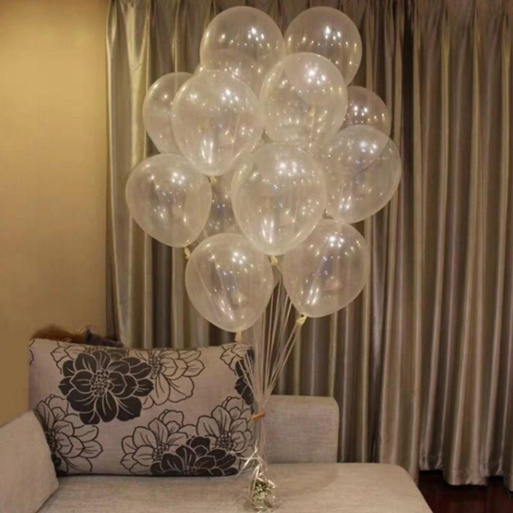 5/10/12/18/36 Inch Clear Balloons Round Helium Globals DIY Latex Balloons  Birthday Party Supplies