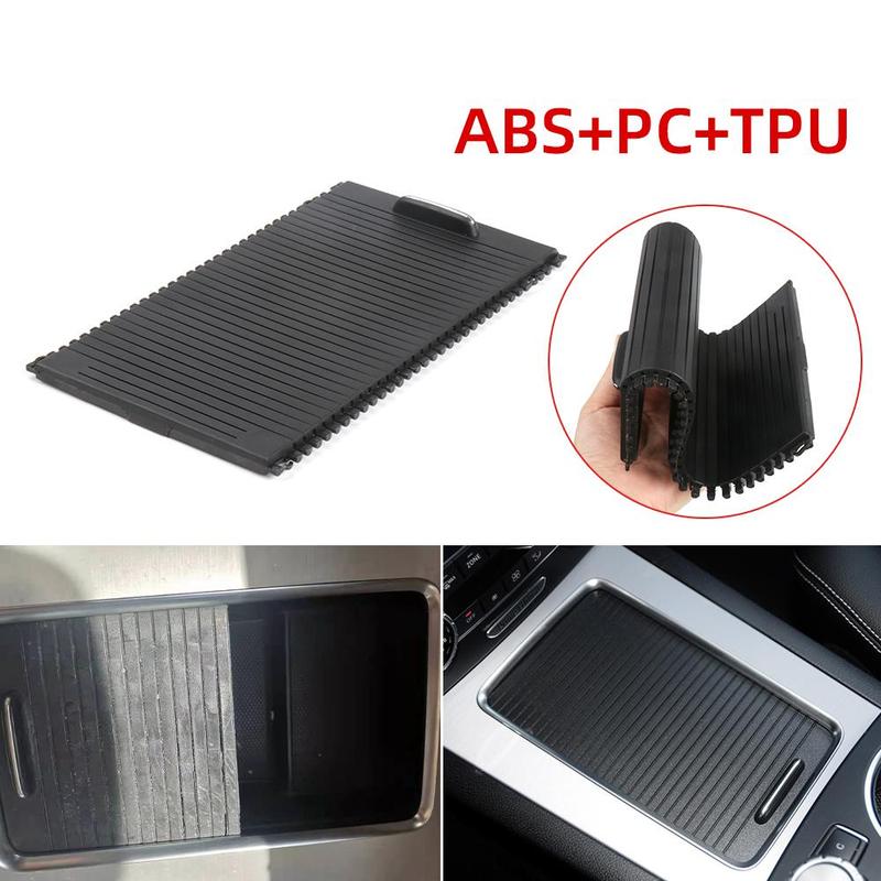 For Mercedes Benz X204 GLK Car Inner Indoor Centre Console Roller Blind Cover Water Cup Holder Storage Sliding Roller Blind