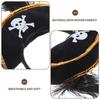 2 Pcs Pirate Captain Skull Hair Hoop Halloween Headdress Party Supplies Role Playing Cosplay Accessories Lightweight Reusable