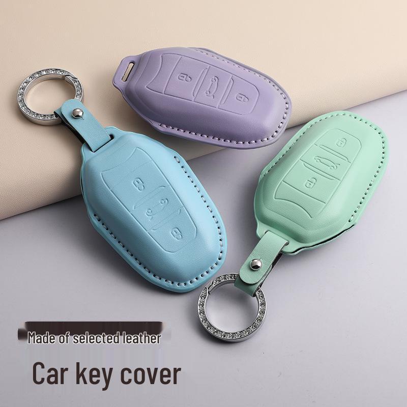 Dongfeng Citroën Key Case: C6/C5/C4L Versailles C5X Tianyi C5, Green C3XR Protective Bag.