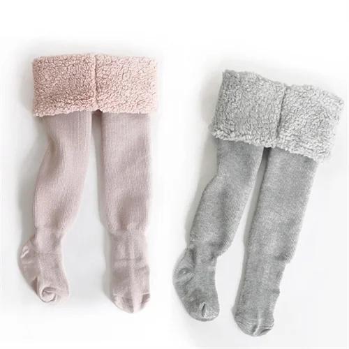 2Pairs/set Children's Tights for Girls Winter Thick Casual Cotton Toddler Baby Girl Pantyhose Snow Keep Warm Kids Tight 0-8Years