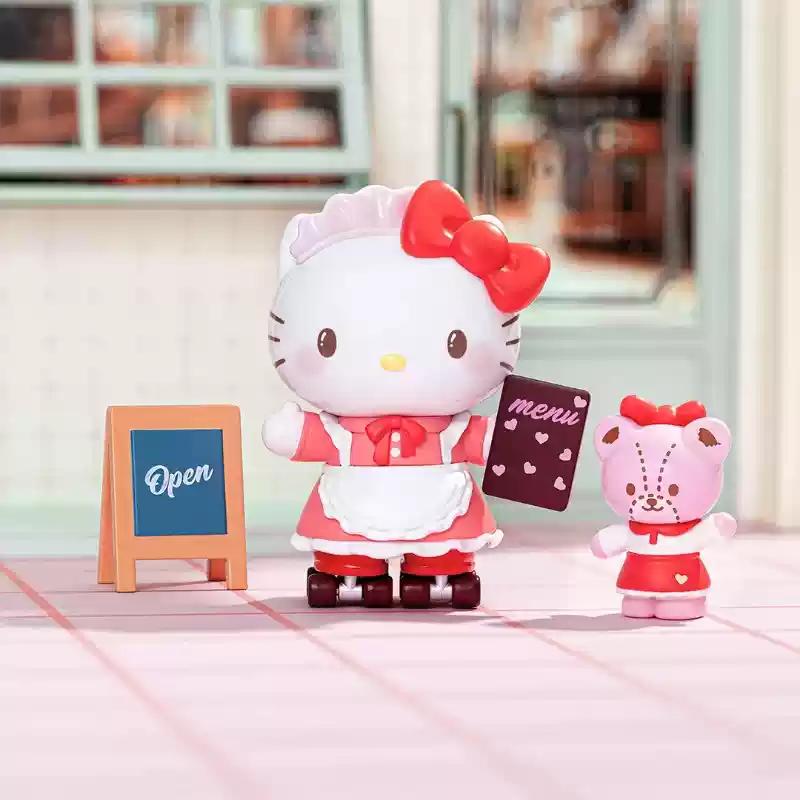 New Product Toptoy Sanrio Family Roller Skating Western Restaurant Series Handheld Cool Lomi Blind Box Trendy Birthday Gift