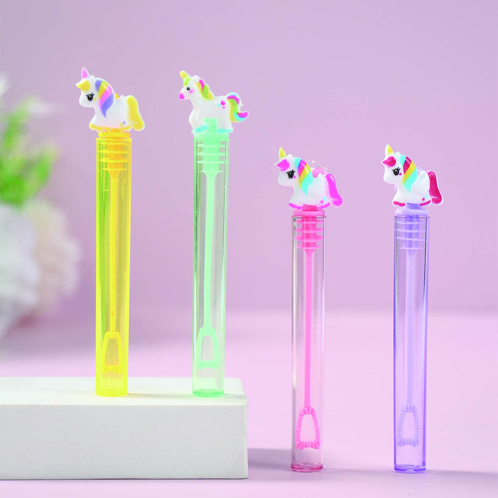 10Pcs Unicorn Bubble Tube Soap Bottle Unicornio Theme Birthday Party Decoration Kids Favors Wedding Guests Gift Party Supplies