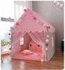 Foldable Portable Children Tipi Tent Large Pink Princess Party Castle Girls Play House Baby Room Decor Kids Gift Play Supply