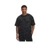 Under Armour Project SS25 Rock Letter Loose Comfortable All-Over Print Crew Neck Short Sleeve T-Shirt Men T-Shirts Black 1389976-001