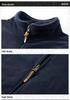 Men's Plus Size Windproof Fleece Jacket - Outdoor Sports Stand Collar Cardigan