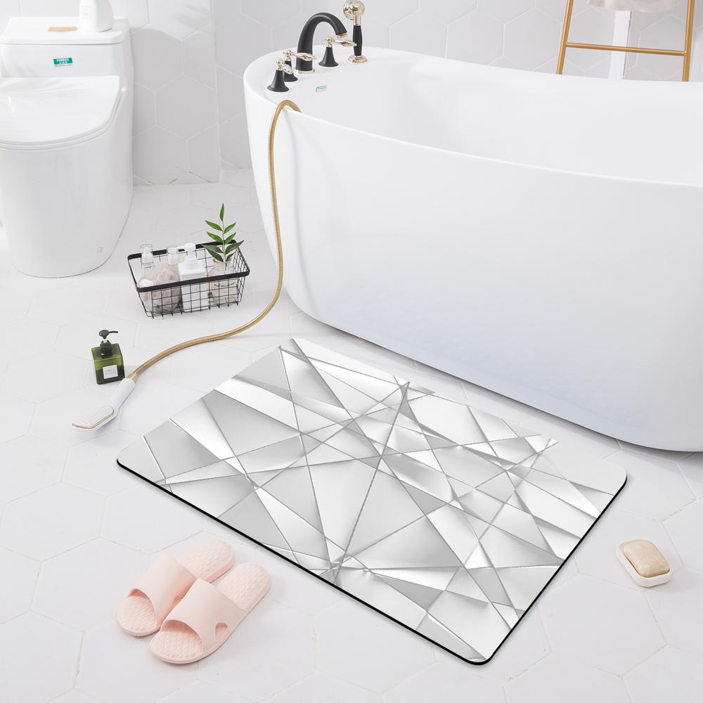 Modern Non-slip Absorbent Mat Decoration Bedroom Door Mat Kitchen Floor Mat Bathroom Shower Rug