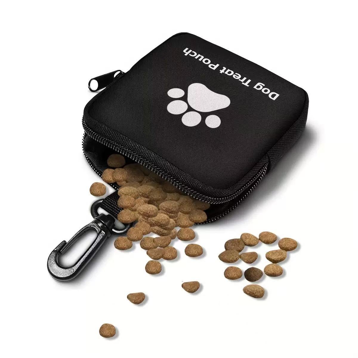 

1pc Dog Training Treat Bag with Zipper Closure - Portable Pet Bag for Outdoor Activities Pet Walks,Available in Multiple Colors