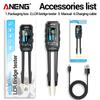 New ANENG GN703 LCR Smart Tweezer SMD ESR Tester Resistance Capacitance Inductance Diode Continuity High Precision Measuring Tool with Digital Display