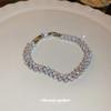New Super Flash Zircon Splicing Buckle Bracelet Fashion Temperament Bracelet Versatile Jewelry Women